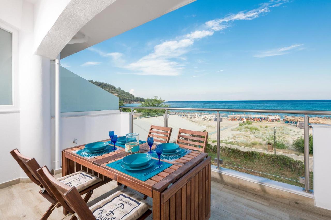 Artemis Beach Apartments Chrysi Ammoudia ภายนอก รูปภาพ