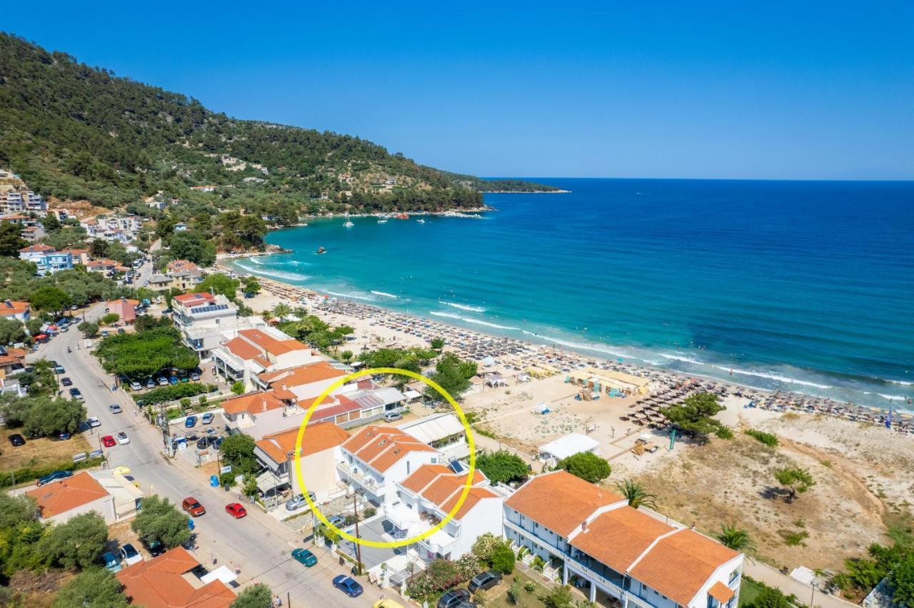 Artemis Beach Apartments Chrysi Ammoudia ภายนอก รูปภาพ
