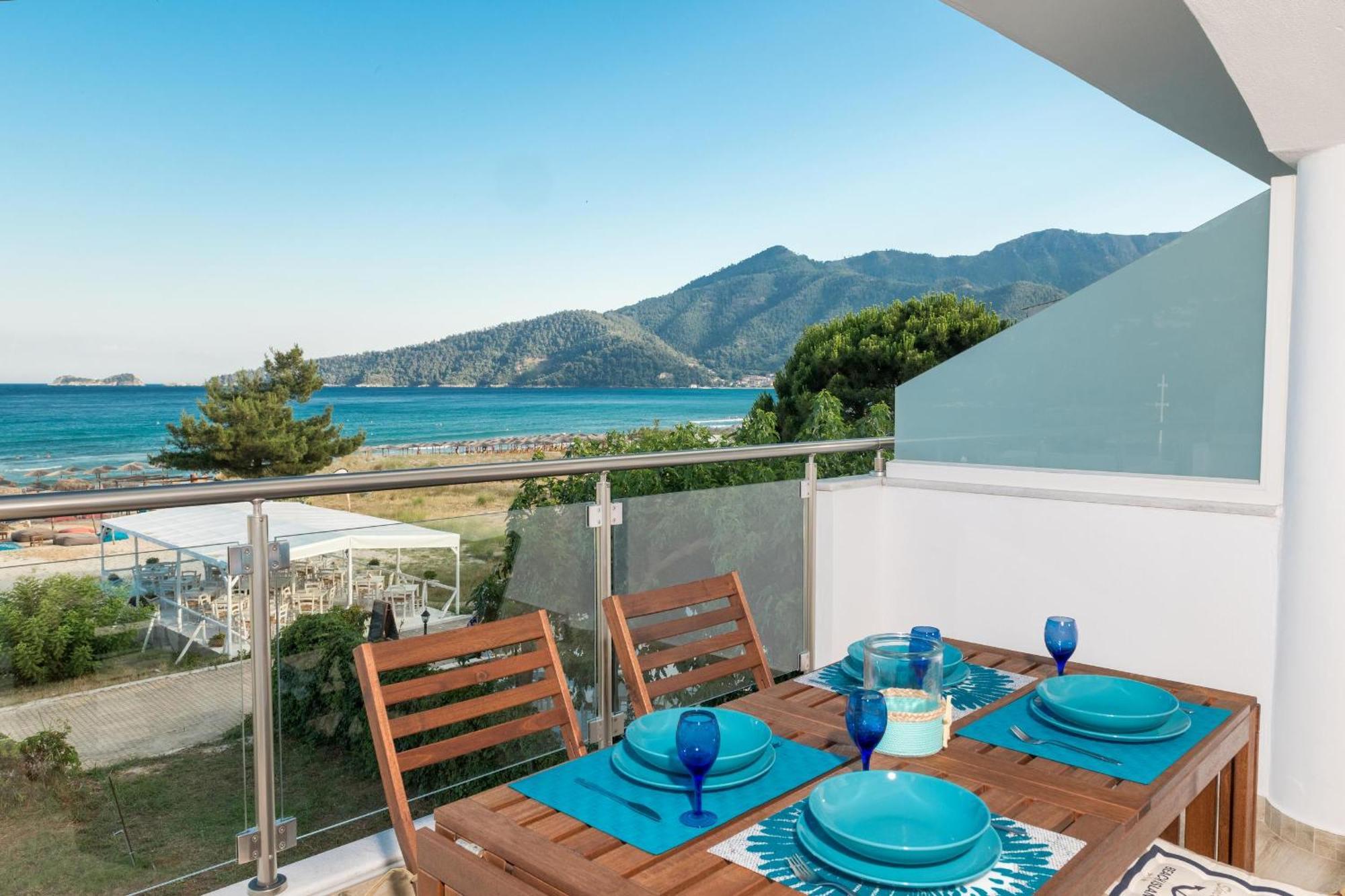 Artemis Beach Apartments Chrysi Ammoudia ภายนอก รูปภาพ